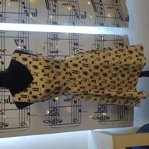 Dresslily white and green cactus dress size small.